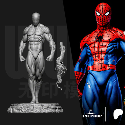 漫威 蜘蛛侠 帕克 1/24GK白模手办 18比例树脂3D打印模型 6796