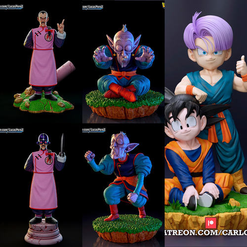 1/24 桃白白 老界王 龙珠 18比例GK白模手办3D打印兵人模型 4184