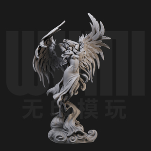 1/24乌璐德 我的女神 日漫 18比例GK白模手办3D打印兵人模型 4569