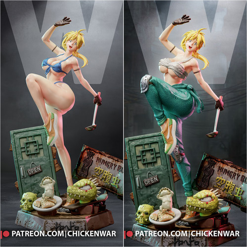 异兽魔都 二阶堂 1/24GK白模手办 18比例树脂 3D打印模型 7940