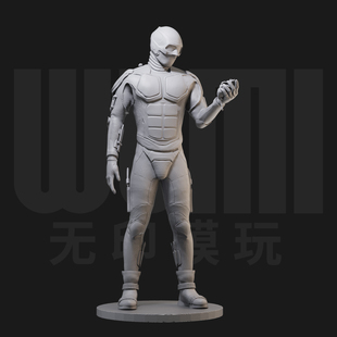 1/24玄色 黑袍纠察队 美剧 18比例GK白模手办3D打印兵人模型 3965