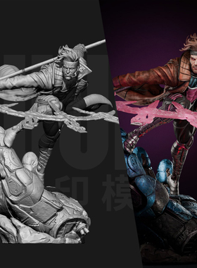 漫威 牌皇 白色的恶魔  1/24GK白模手办 18比例树脂模型  6448