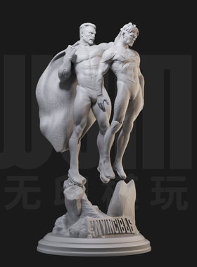 全能人vs马克格雷 1/24白模GK手办 18比例兵人3D打印模型 1922