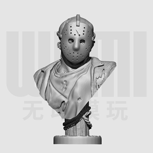 十三号星期五 杰森 1/10胸像白模 16比例GK树脂白模手办模型 1692