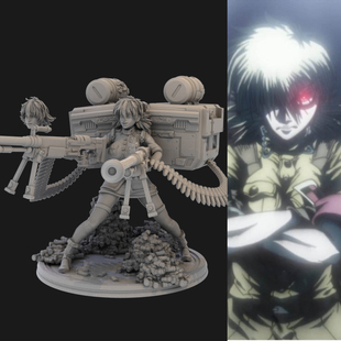 皇家国教骑士团塞拉斯 1/24GK白模 1比12手办3D打印树脂模型 286