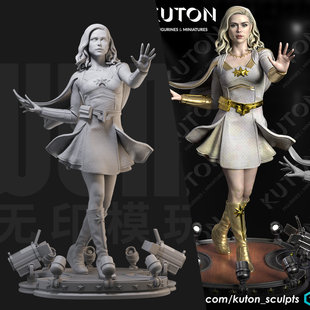 星光 黑袍纠察队 1:24白模手办/18比例GK兵人3D打印模型 1424