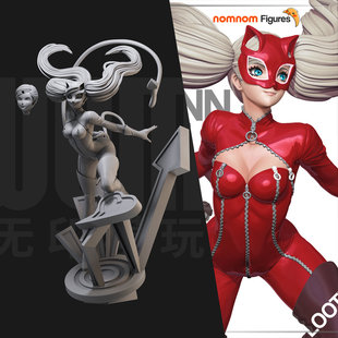 1/24高卷杏 女神异闻录游戏18比例GK白模手办3D打印兵人模型 4946