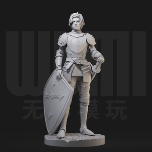 贵族骑士兵 中古罗马 1/24白模GK手办 35比例兵人3D打印模型  437