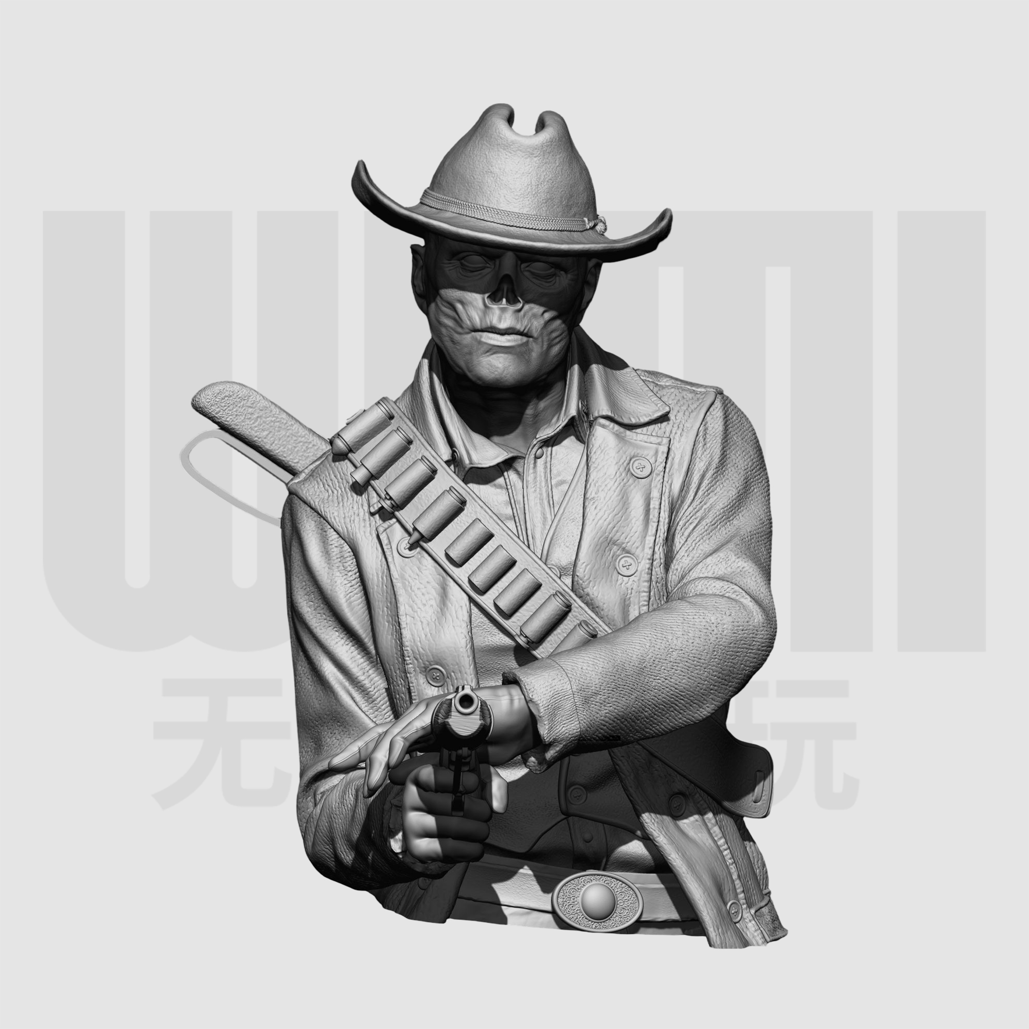 辐射 尸鬼 辐尸人 1/10胸像白模16比例GK树脂白模手办模型 1708