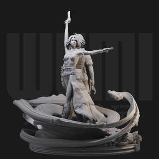 1/24 尤娜 泰达 最终幻想 18比例GK白模手办 3D打印兵人模型 2503