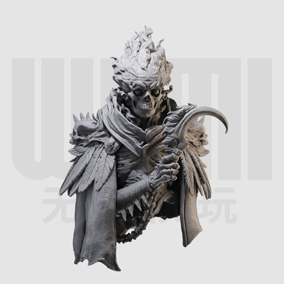 1/10 幽灵骑士 反派 西方奇幻 16比例GK树脂白模手办模型 1106