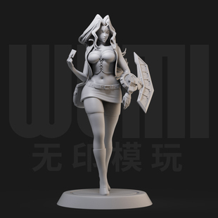 孔雀舞 游戏王 1/24白模GK手办 35比例兵人3D打印模型 563