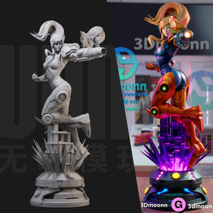 1/24 萨姆斯阿兰银河战士 18比例GK白模手办 3D打印兵人模型 2608