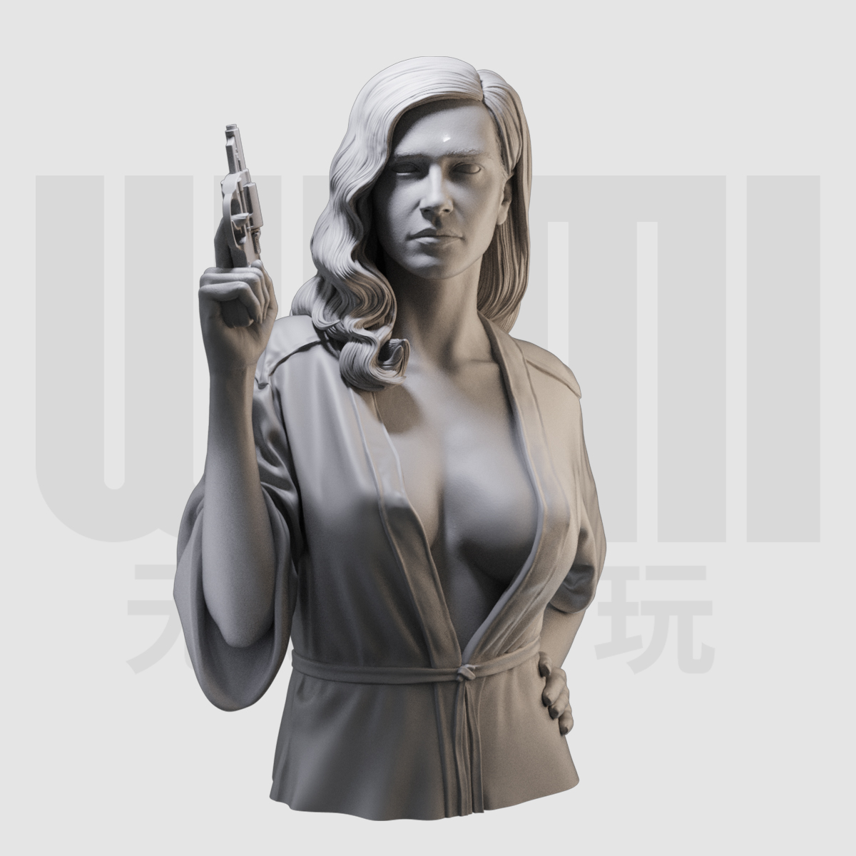 伊娃·格林胸像 罪恶之城 1/16树脂白模 10比例GK手办模型 321