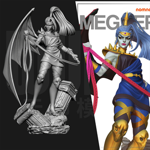 哈迪斯 墨纪菈 复仇女神 1/24GK白模手办18比例树脂兵人模型 6268