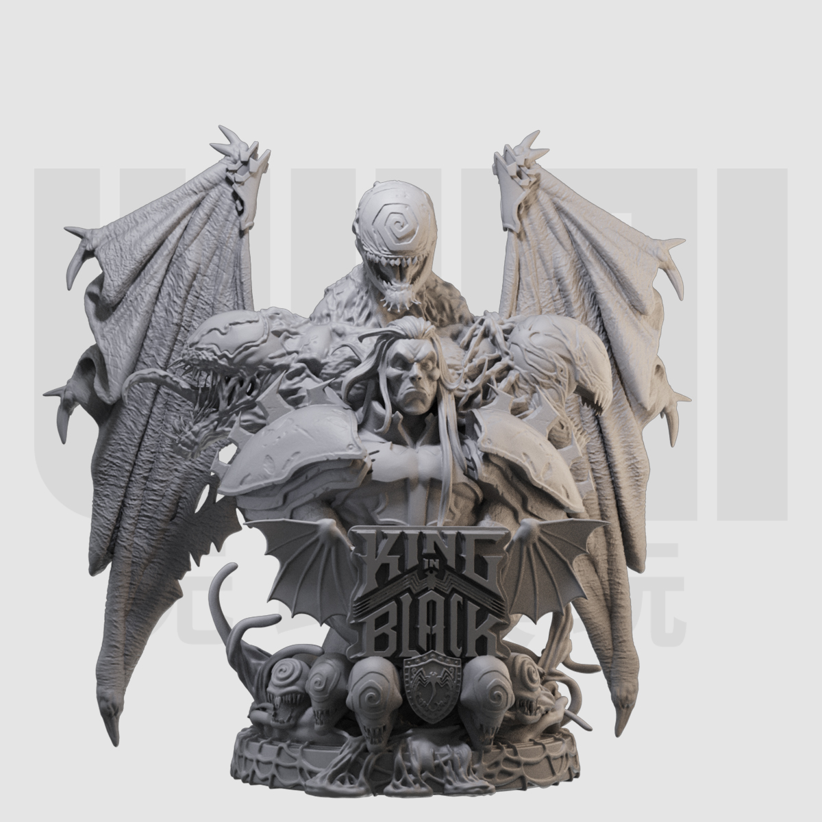 纳尔胸像 毒液之父 漫威 1/16树脂白模 10比例GK手办模型 408