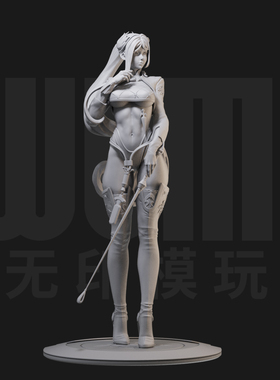 YoRHa指挥官尼尔机械纪元 1/24白模手办 35比例GK兵人3D打印模774