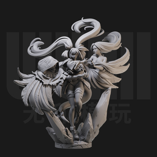 1/24 蒂姬 罪恶装备18比例GK白模手办3D打印兵人模型 3261