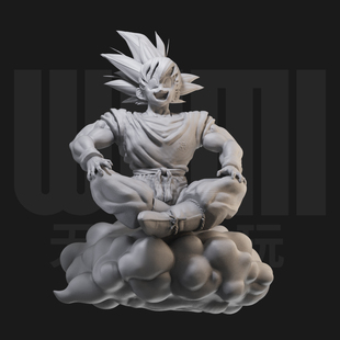 龙珠孙悟空筋斗云 1/24白模GK手办 18比例兵人3D打印模型 1738