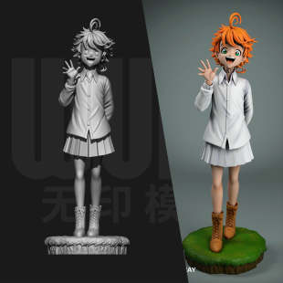 约定的梦幻岛 艾玛 1/24GK 白模手办 18比例树脂3D打印模型 7452