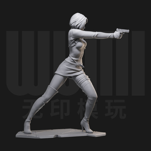 1/24 艾达王 生化危机 游戏18比例GK白模手办3D打印兵人模型 4327