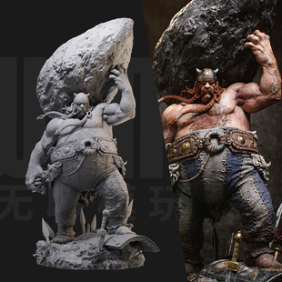 1/24奥贝利克斯 高卢英雄传18比例GK白模手办3D打印兵人模型 5204