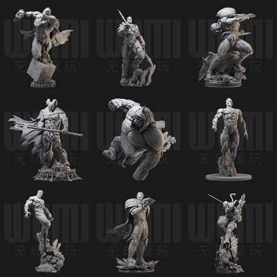 1/24卢瑟 比扎罗 末日军团 18比例GK白模手办3D打印兵人模型 3790