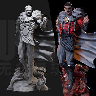 1/24 摄政王 超级英雄 美漫18比例GK白模手办3D打印兵人模型 5746