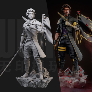 1/24 古斯塔夫 33号远征队 18比例GK白模手办3D打印兵人模型 6122