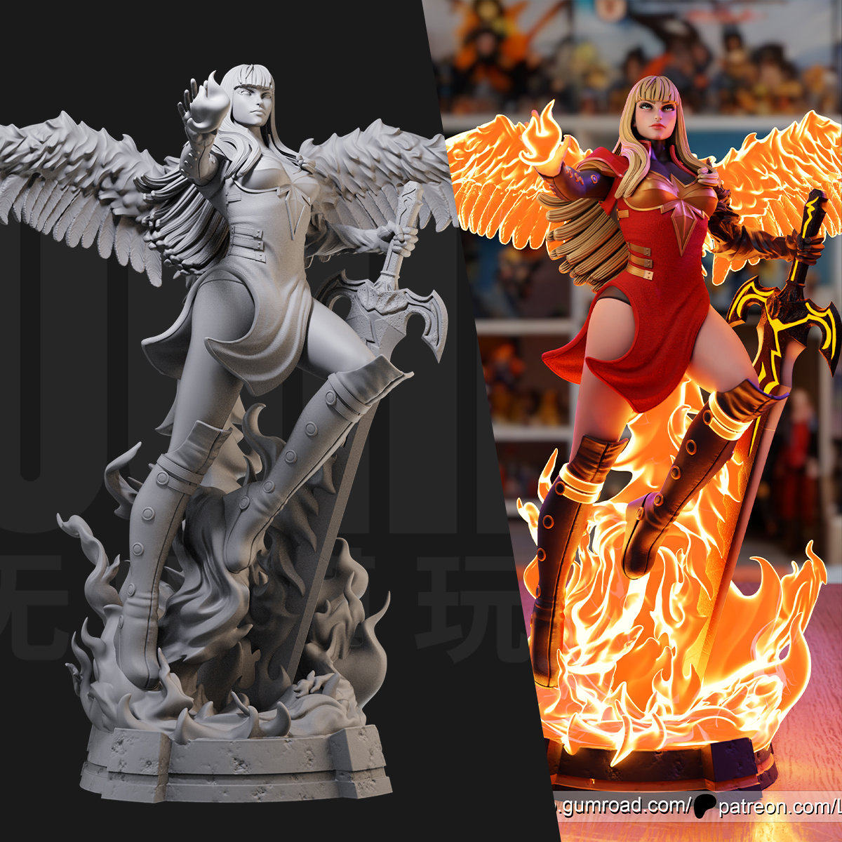 1/24秘客X战警漫威超级英雄18比例GK白模手办3D打印兵人模型 4910