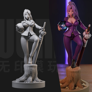 1/24紫苑 转生史莱姆 日漫 18比例GK白模手办3D打印兵人模型 4134