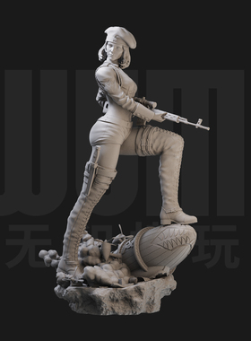 1/24 娜塔莎 红色警戒 游戏18比例GK白模手办3D打印兵人模型 5454