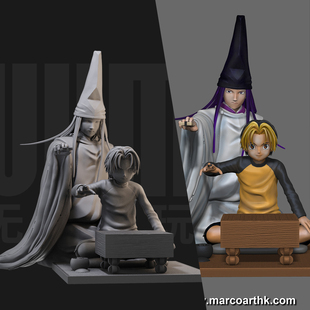 1/24 进藤光 棋魂 日漫 18比例GK白模手办3D打印兵人模型 4751