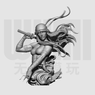 漫威 艾丽卡 反英雄 1/10白模胸像 16比例 GK树脂白模手办 1961