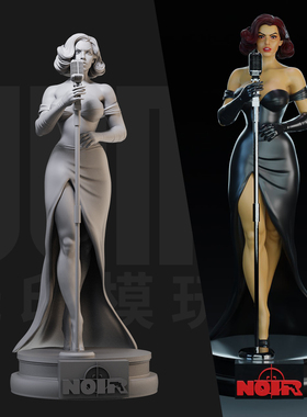 1/24 黛布 黑色滑稽戏 美漫18比例GK白模手办3D打印兵人模型 5445