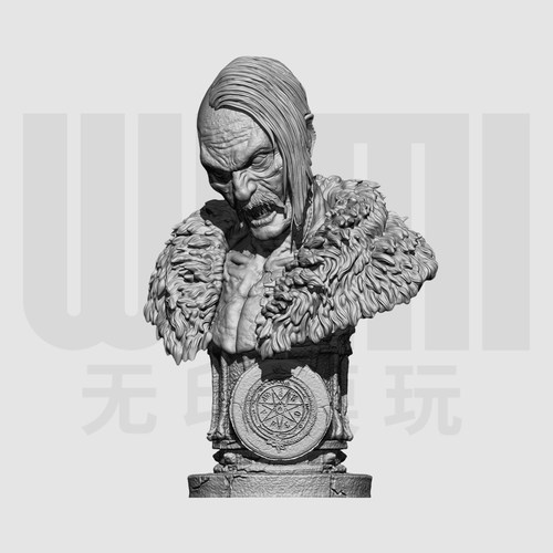 诺斯费拉图 奥洛克 1/10白模胸像 16比例GK树脂白模手办模型 1984