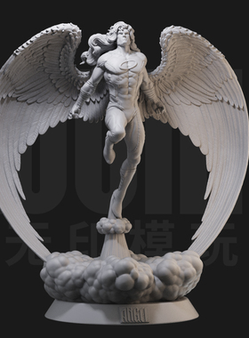 天使 漫威X战警变种人 1/24白模GK手办18比例兵人3D打印模型1107