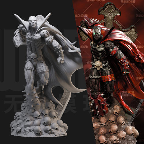 再生侠 美漫超级英雄 1/24白模GK手办 18比例兵人3D打印模型 1986