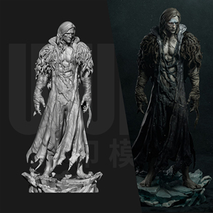 弗兰肯斯坦 科学怪人 1/24GK白模手办 18比例树脂3D打印模型 6931