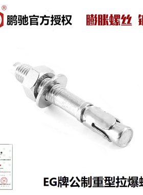 EG鹏驰重型拉爆螺栓车修壁虎螺丝镀锌膨胀螺栓攀岩M6M8M10M16M20