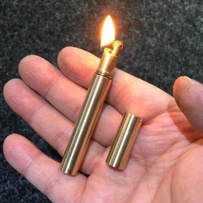 铜质老式砂轮煤油打火机