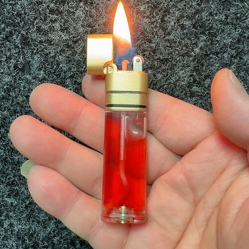 透明油仓加油煤油打火机