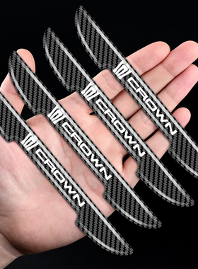 适用丰田皇冠车门防撞条陆放sportcross威尔法防刮条汽车保护胶贴