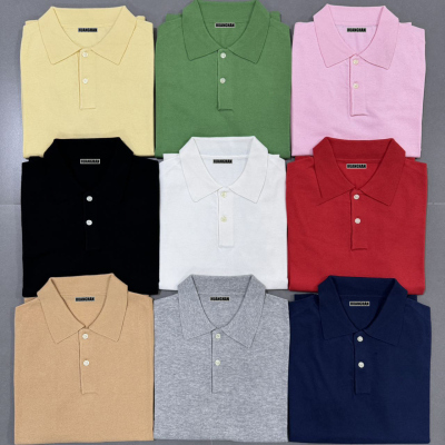 破锣男装经典款式高端纯棉POLO衫秋季翻领针织短袖POLO衫针织上衣