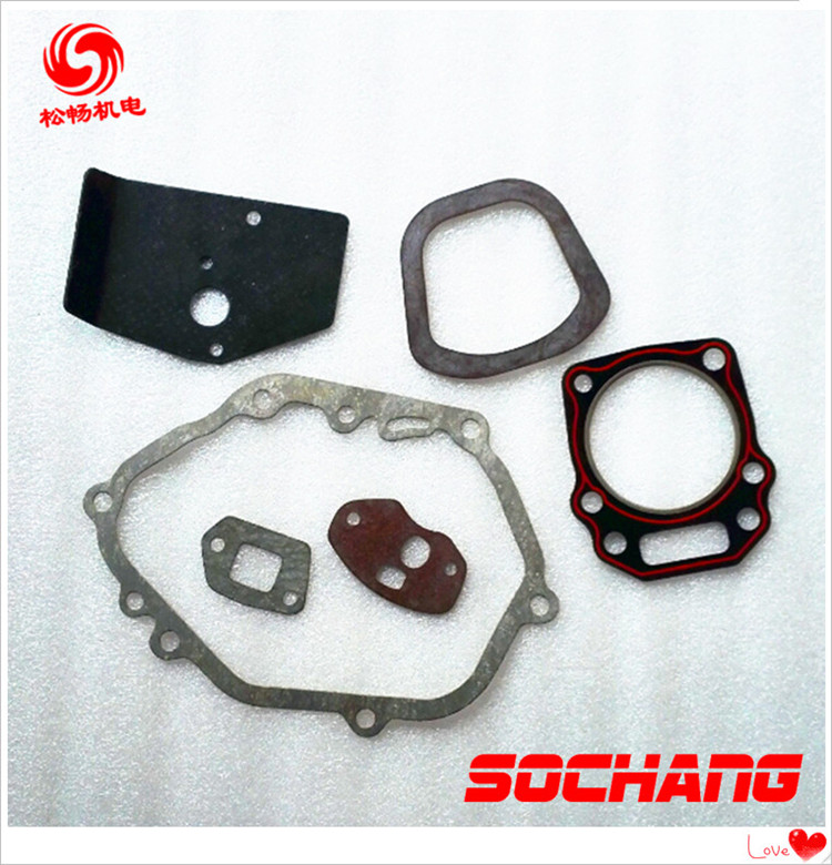 本田发动机草坪机GXV160/国产汽油机1P68F全机密封纸垫片总成配件
