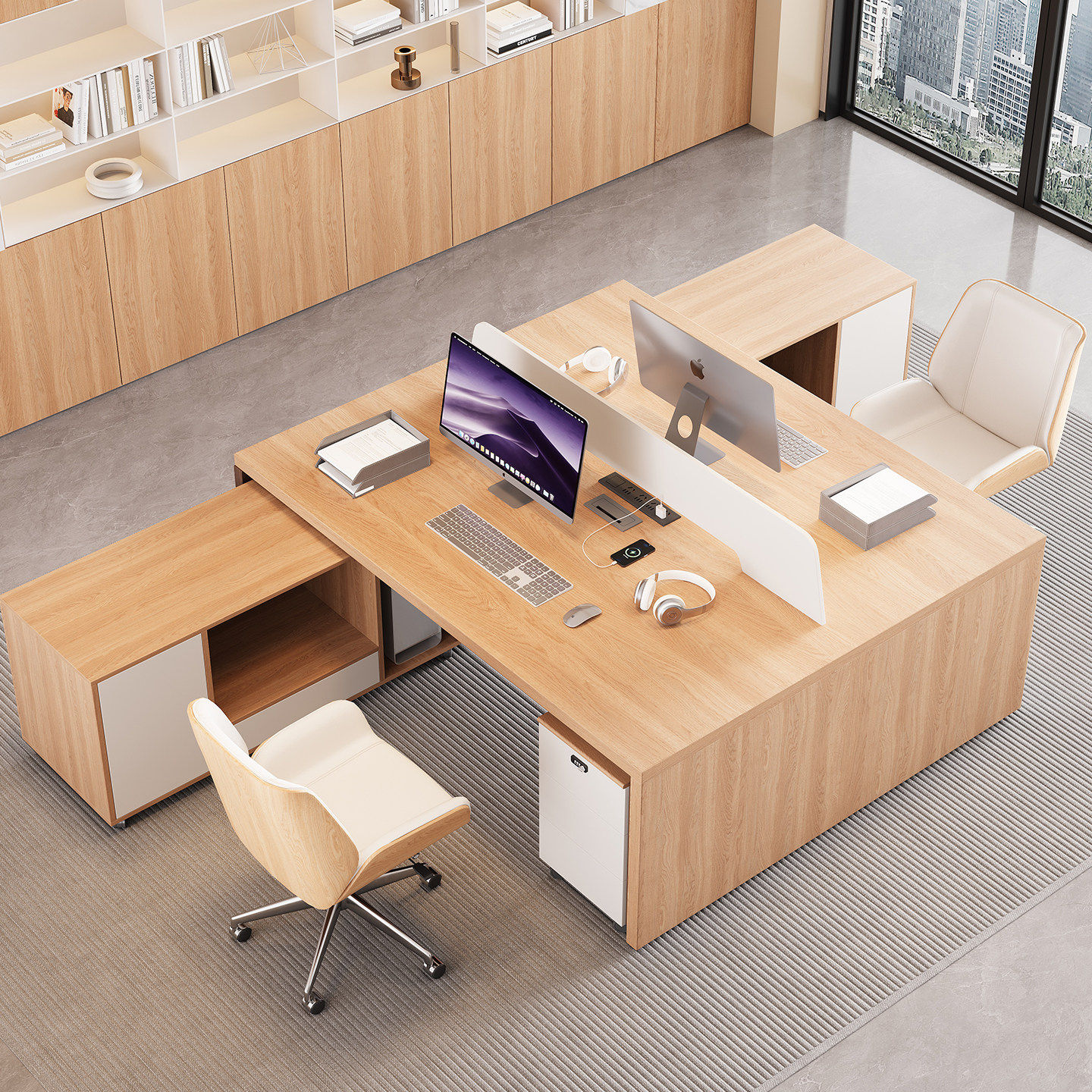 现代简约2人屏风卡座办公桌4人位职员办公桌椅组合单人办公电脑桌,商业/办公家具,办公电脑桌,淘宝优惠券,粉丝福利购,淘宝优惠卷