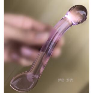 GD01 水晶玻璃仿真女用自律器具 光滑剔按摩放松解压缓解压力小工