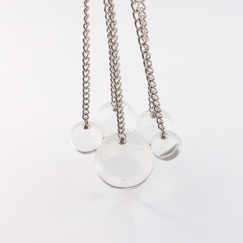 金属链条水晶单珠玻璃拉条按摩器多尺寸圆珠局部拉条按摩放松臀部