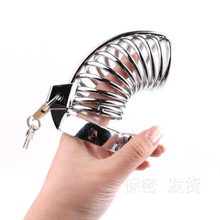 不锈钢贞操锁 贞洁锁男用贞操带锁私密茎锁放松解压新款工具缓解