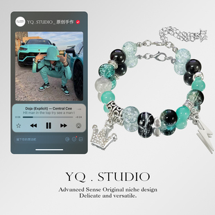 原创音乐专辑《Doja》Central Cee嘻哈手链串小众高级设计可调节